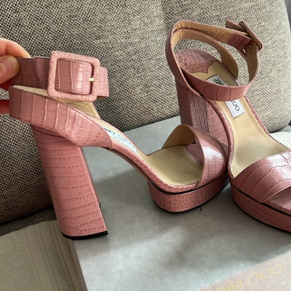 Jimmy Choo blush colo. sandals size 40.5 - Picture 3 of 16
